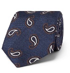 Beams F - Silk-Jacquard Tie - Men - Blue