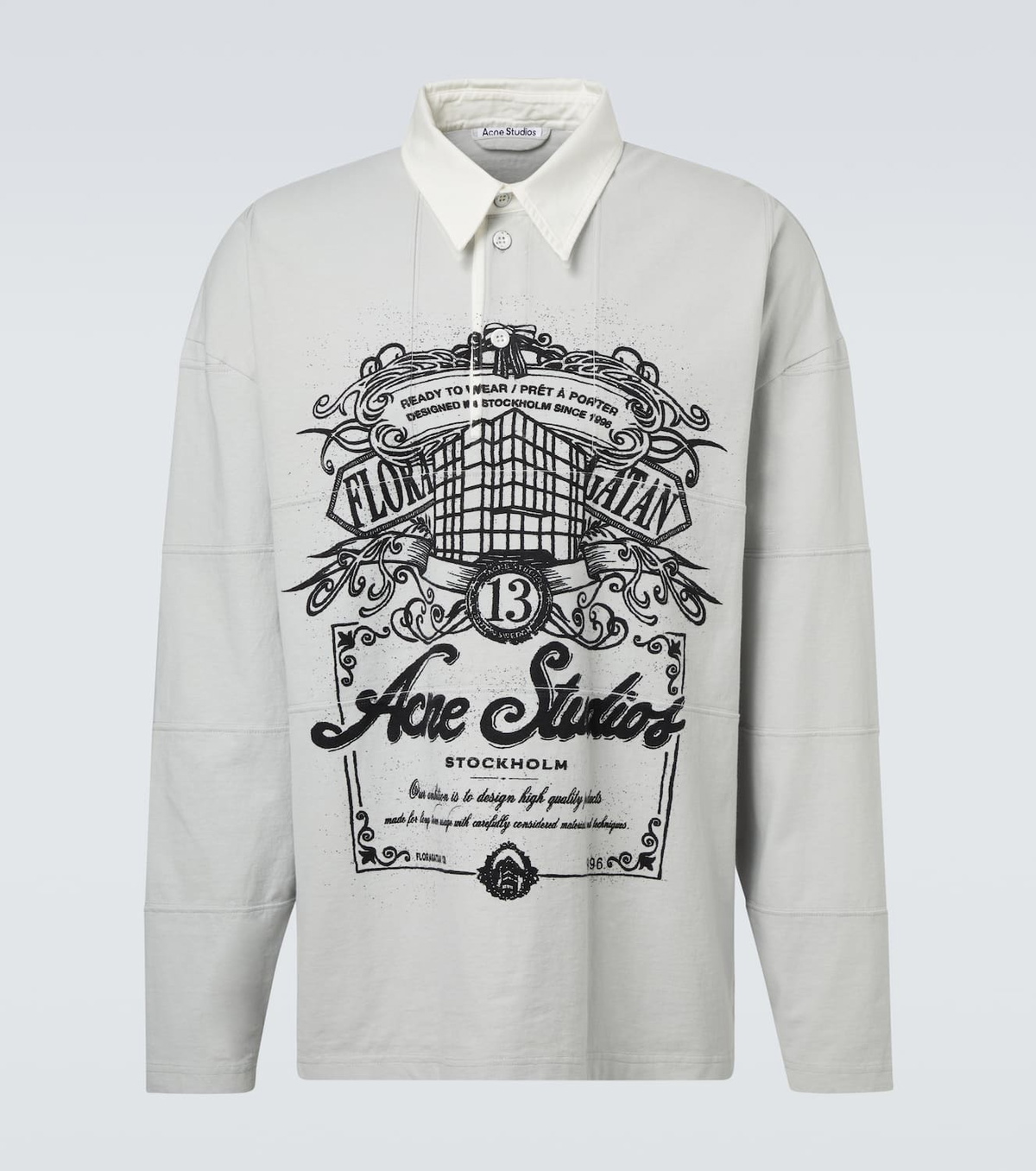 Acne Studios Logo cotton polo shirt