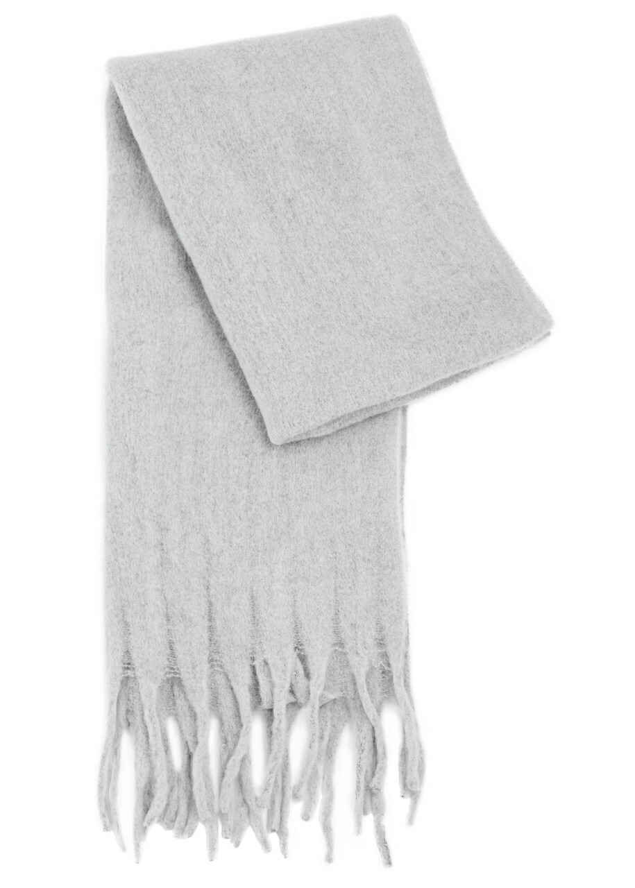 American Vintage Zinaco Brushed-knit Scarf - Grey - One Size