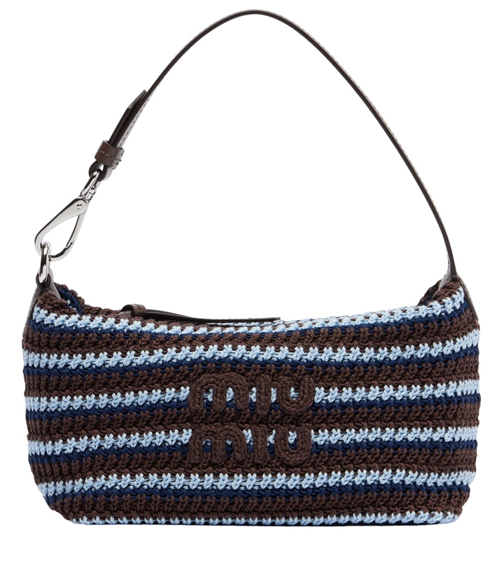 Photo: Miu Miu Striped crochet shoulder bag