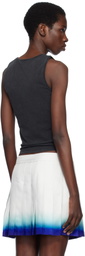 Casablanca Black 'La Prémonition' Cropped Tank Top