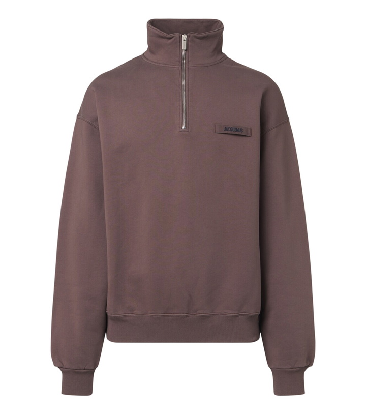 Photo: Jacquemus Camionneur half-zip cotton jersey sweatshirt