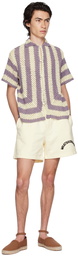 Bode Off-White Sweat Shorts