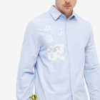 Lo-Fi Men's Encounter Oxford Button Down Shirt in Light Blue
