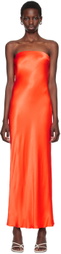BEC + BRIDGE Orange Moon Dance Strapless Maxi Dress