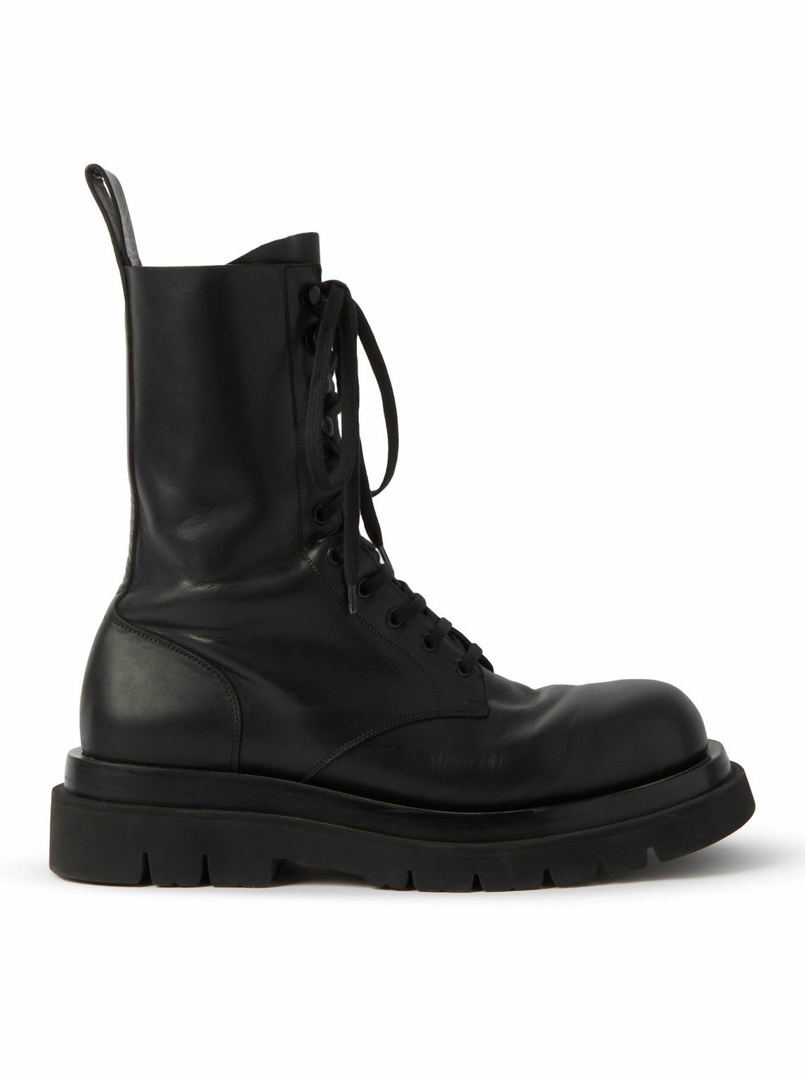 Bottega Veneta - Leather Lace-Up Boots - Black Bottega Veneta