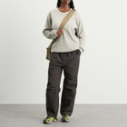 Gramicci Waffle Crew Sweater in Pewter