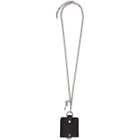 Fleet Ilya Black and Silver Padlock Necklace