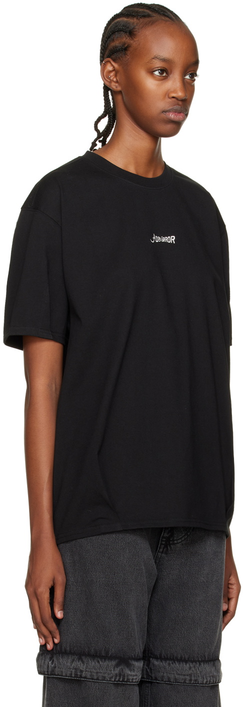 ADER error Black Vertif Oversized T-Shirt ADER error