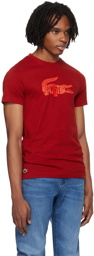Lacoste Red Croc Print T-Shirt