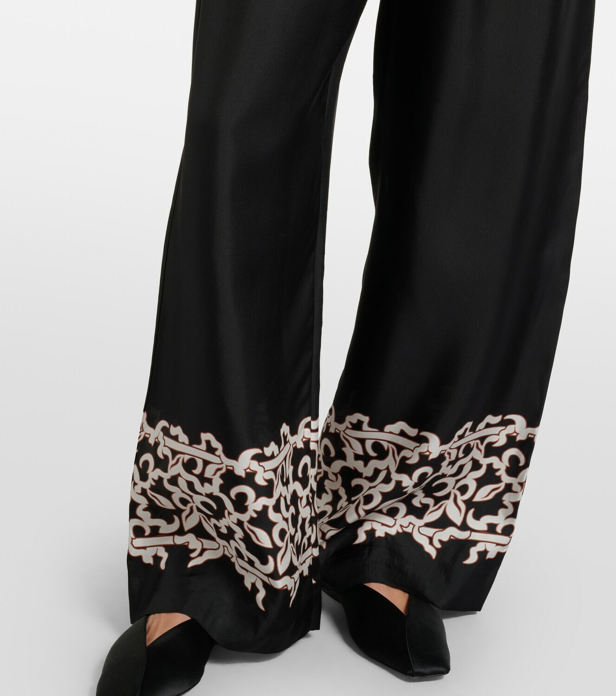 Rebecca Vallance Sundia silk wide-leg pants