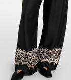 Rebecca Vallance Sundia silk wide-leg pants