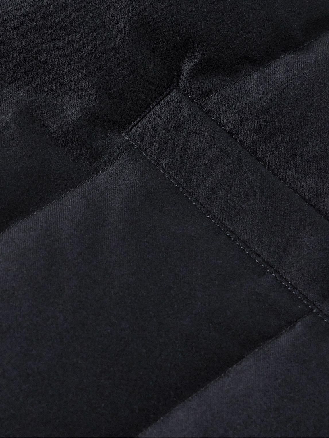Yves Salomon - Quilted Green Storm System® Wool and Silk-Blend Twill Down Jacket - Blue