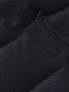 Yves Salomon - Quilted Green Storm System® Wool and Silk-Blend Twill Down Jacket - Blue