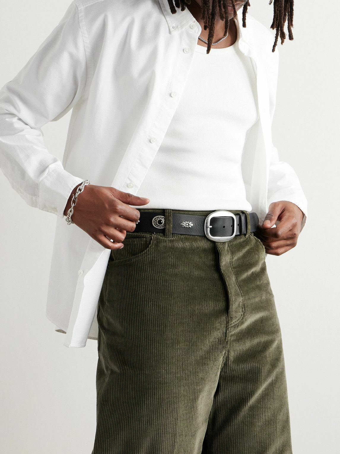 Marant - Santa Fe 4cm Embellished Leather Belt - Black