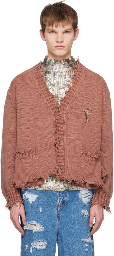 Photo: Doublet Red Cut Off Cardigan