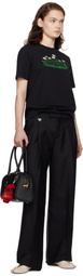Burberry Black Small Shield Twin Bowling Bag