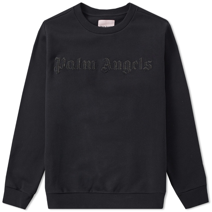 Photo: Palm Angels Embroidered Logo Crew Sweat