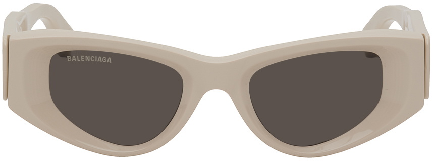 Balenciaga Beige Odeon Cat Sunglasses Balenciaga display picture 2