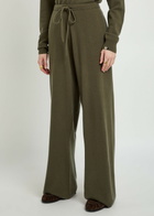 Extreme Cashmere N°462 Slouch Cashmere-blend Trousers - Dark Green - One Size