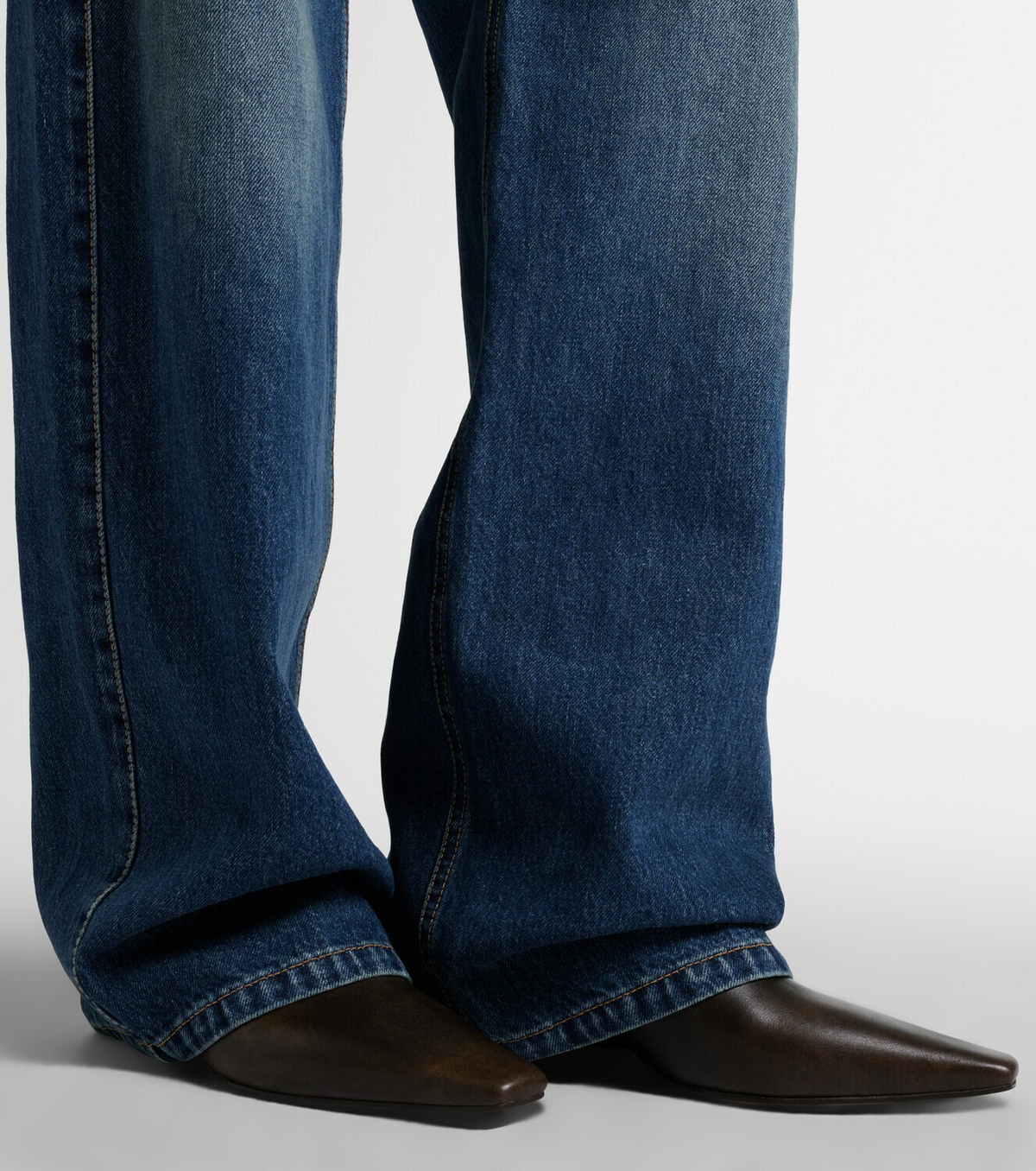 Brunello Cucinelli Monili leather ankle boots