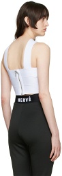 Herve Leger White HERVE by Herve Leger Bandage Sport Top