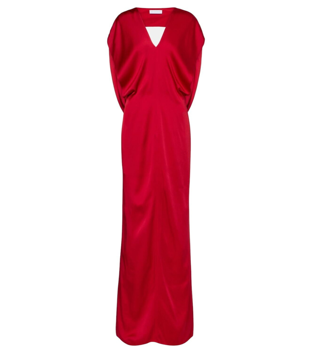 STELLA McCARTNEY asymmetric satin dress with lace detail