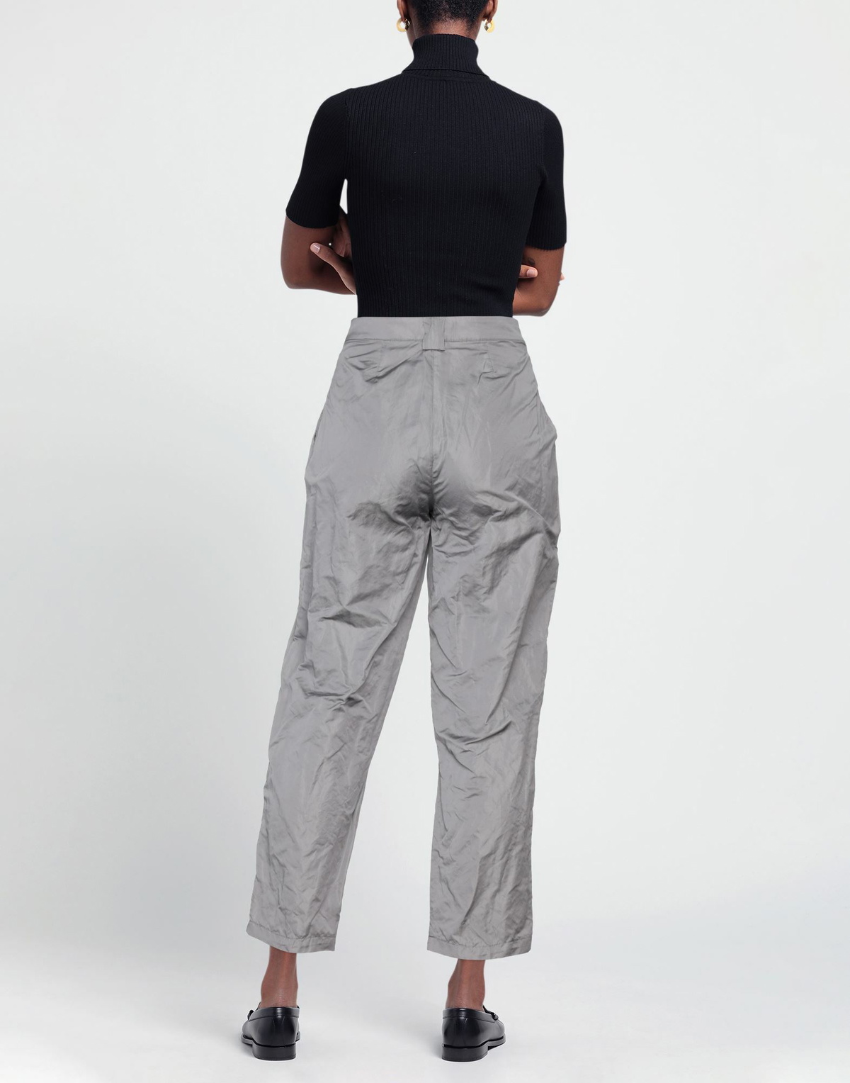 Manila Grace Womens Pants in Grey