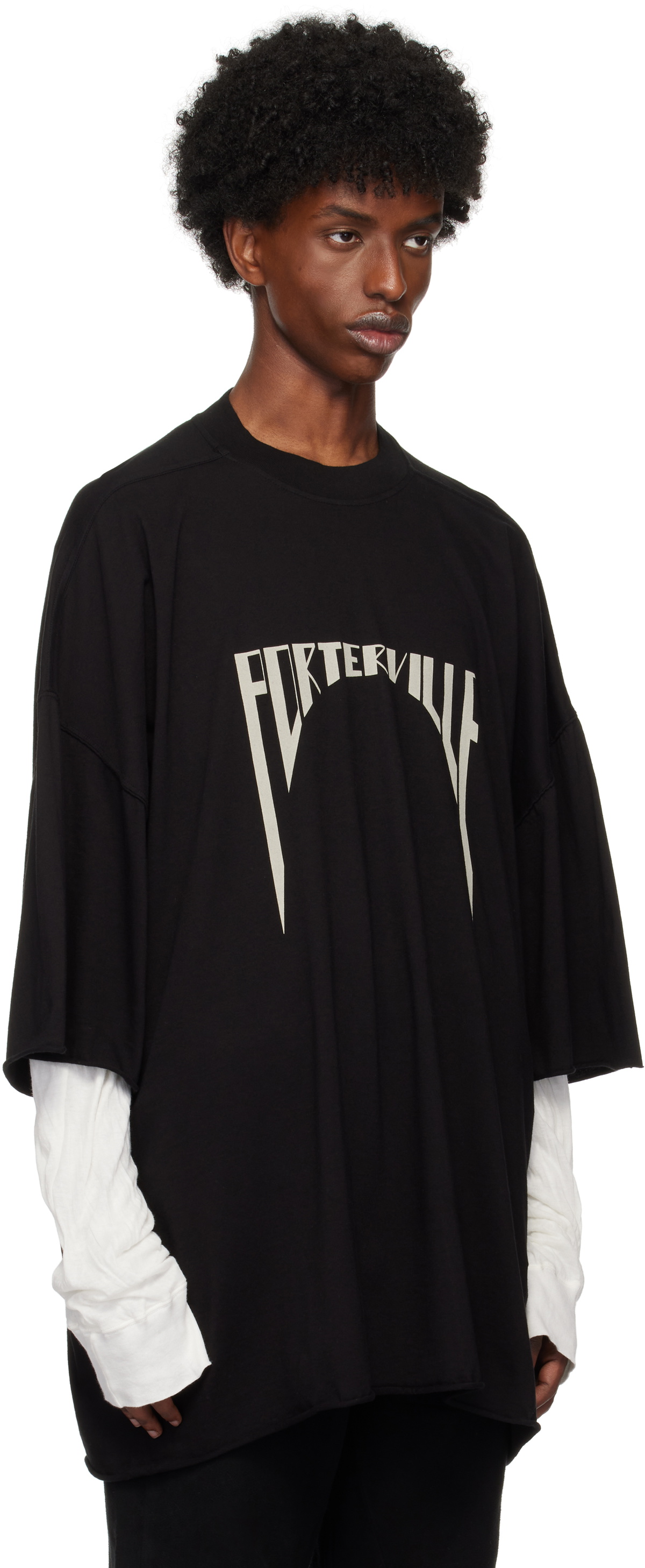 関税・送料込 Rick Owens DRKSHDW POTERVILLE Tシャツ Rick Owens DRKSHDW Black Porterville Tommy T-shirt Rick