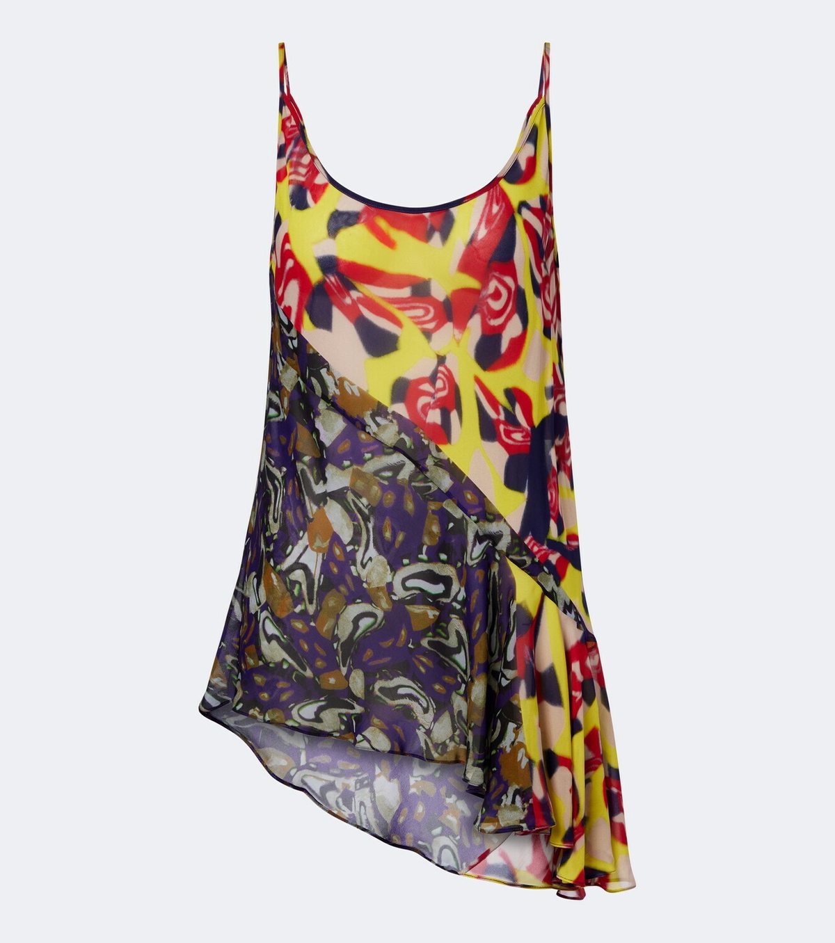 Dries Van Noten Printed asymmetric top
