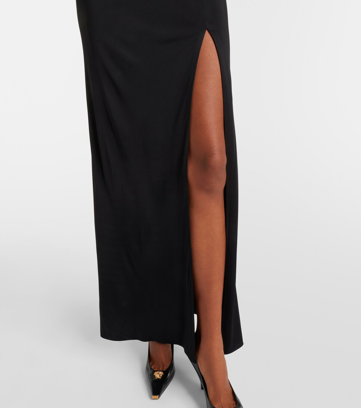 Versace Embellished jersey gown