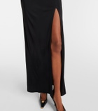 Versace Embellished jersey gown