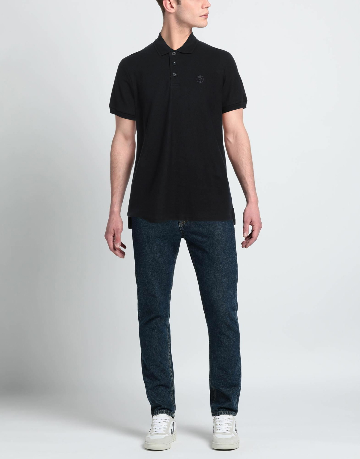 Burberry Mens Polo shirt Midnight in Blue