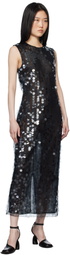16Arlington Black Tovia Midi Dress