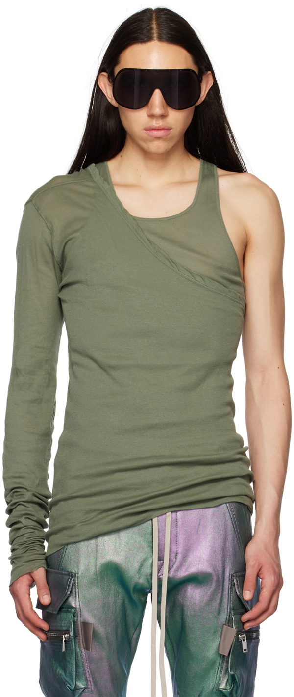 Rick Owens Green Ziggy Banana Tank Top Rick Owens