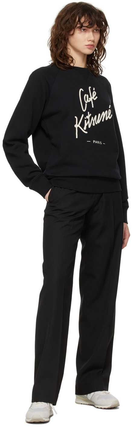 Maison Kitsuné Black Café Kitsuné Sweatshirt Maison Kitsune
