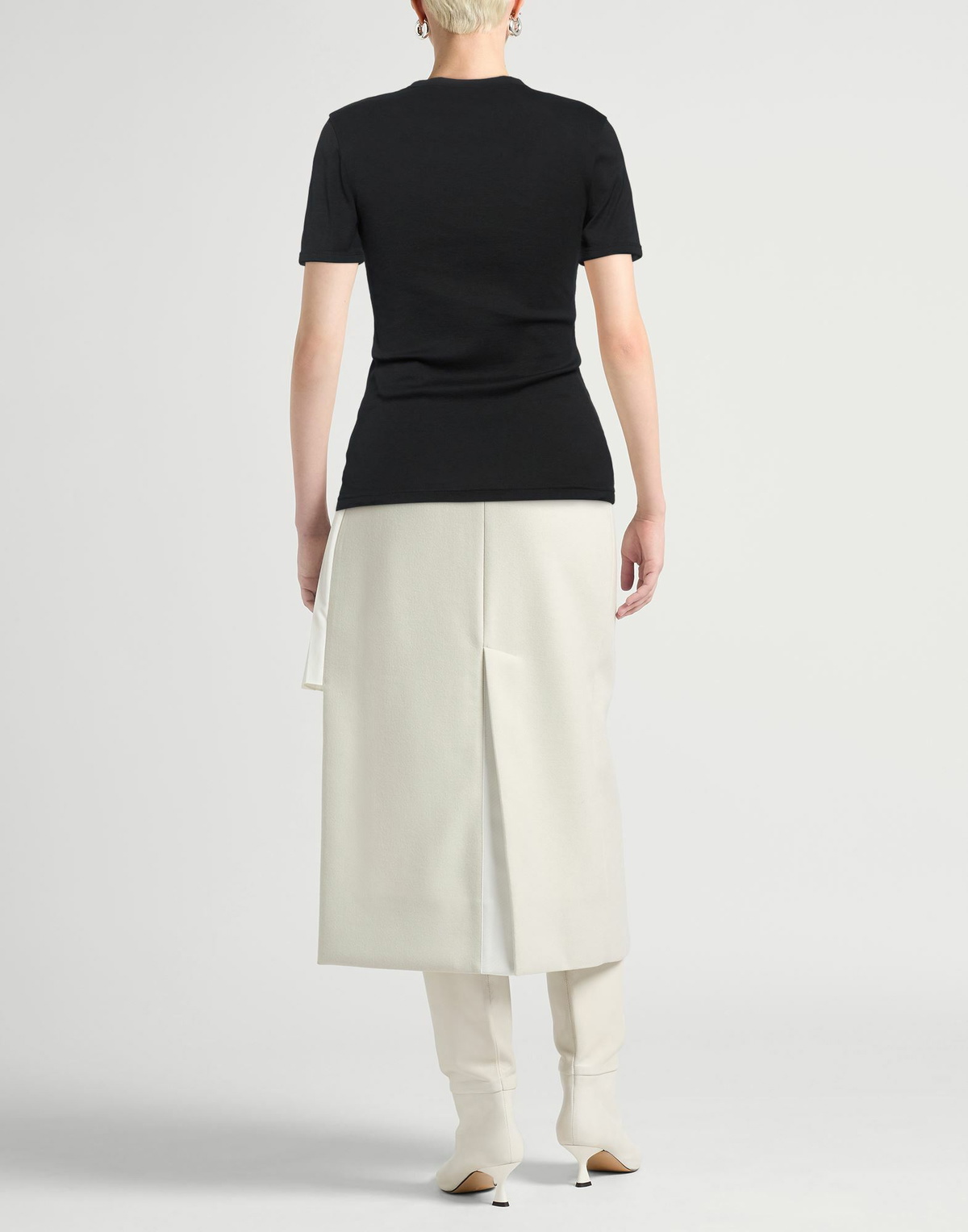 Courrèges Womens T-shirt in Black