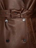 SAINT LAURENT - Leather Trench Coat