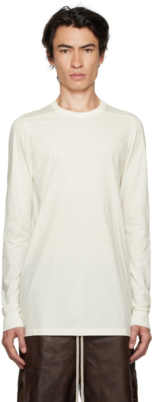 Photo: Rick Owens White Level Long Sleeve T-Shirt