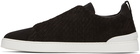 ZEGNA Brown Triple Stitch Sneakers