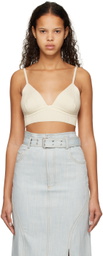 Elleme Off-White Rib Bra