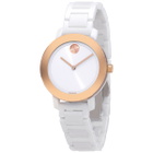 Movado Bold Evolution Quartz White Dial Ladies Watch 3600753