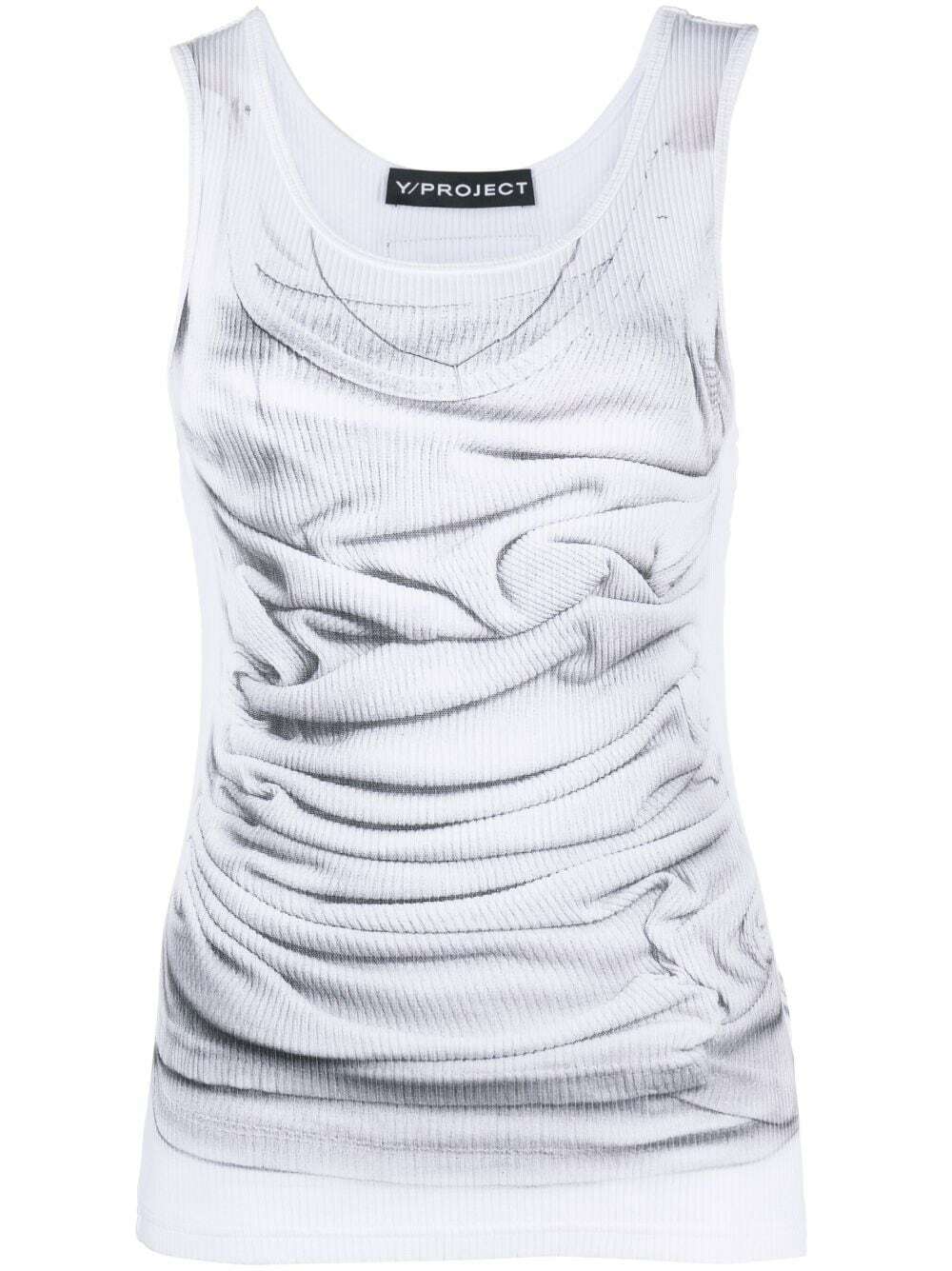トップス Y/Project logo-print Cotton Tank Top Y/Project logo-print Cotton Tank Top | White | FARFETCH GE