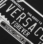 Versace - Logo-Print Cotton-Jersey T-Shirt - Black