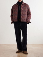 Aimé Leon Dore - Printed Quilted Shell Jacket - Red
