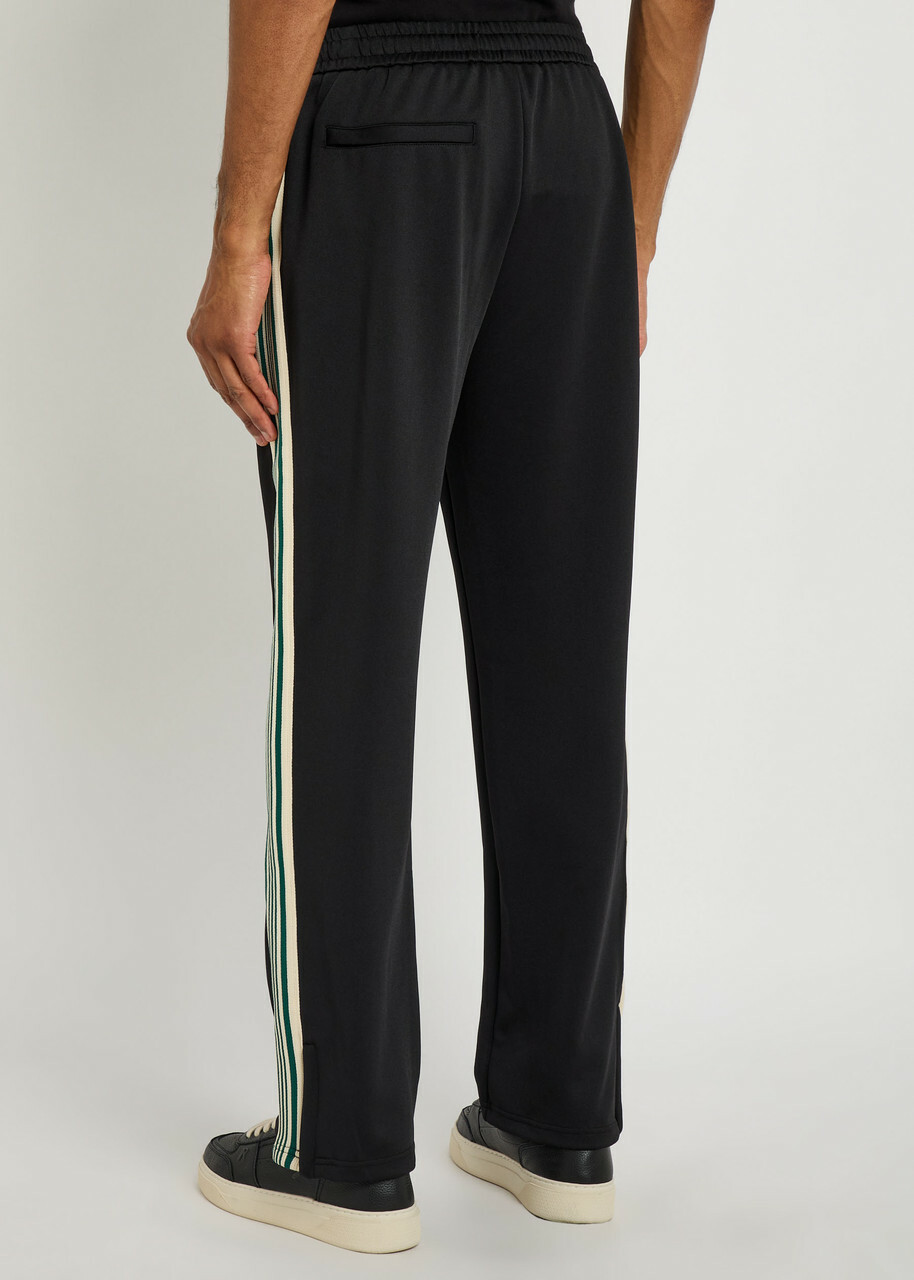 Represent Taped Logo-embroidered Jersey Track Pants Black