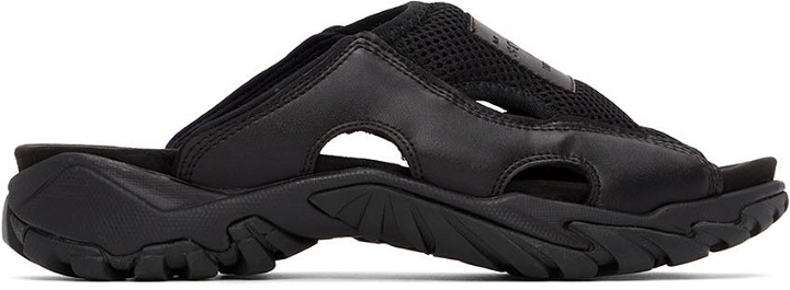 Photo: MCQ Black Slide Sandals