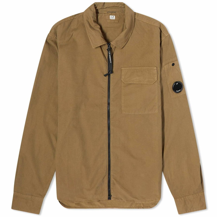 Photo: C.P. Company Men's Arm Lens Overshirt in Butternut