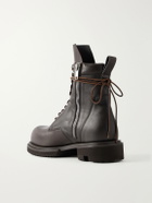 Rick Owens - Army Gabe Leather Lace-Up Boots - Brown