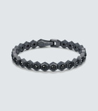David Yurman Hex black titanium bracelet with black diamonds